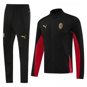 24/25 AC Milan Black/Red Full Zipper Jacket +Long Pants