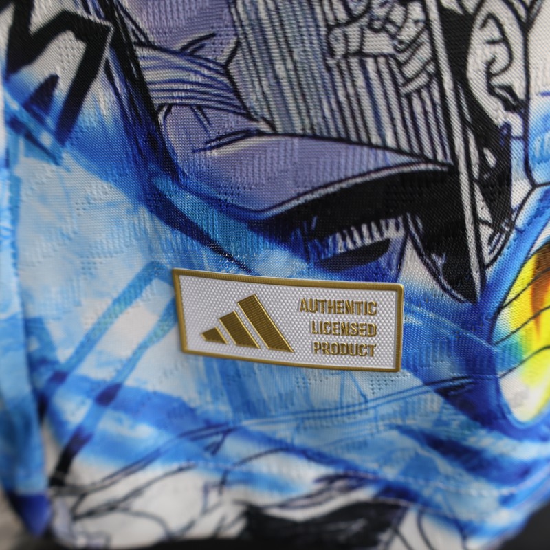 Player Version 2025 Japan White with Dragon Ball Z Anime Design Jersey