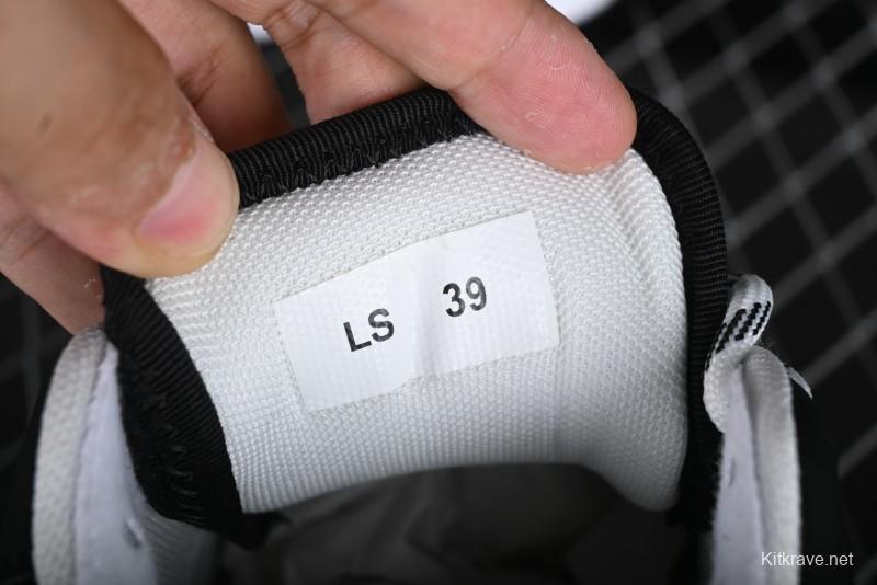 Dior Chrono Round Toe Lace-Up Lifestyle Casual Running Sneakers - 6865 BLACK WHITE