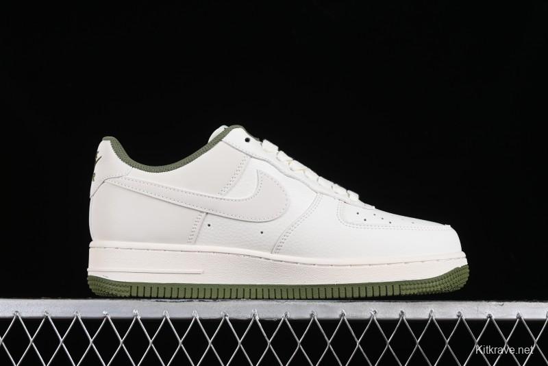 Nike Air Force 1 '07 Low LV Collaboration - Beige Green Double Swoosh Casual Sneakers - XZ6188-003