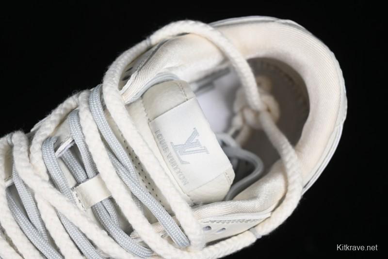 Nike SB Dunk Low LV Collaboration Strap White Grey Check Anniversary High-End Custom Low-Top Casual Skate Shoes - SJ2068-245