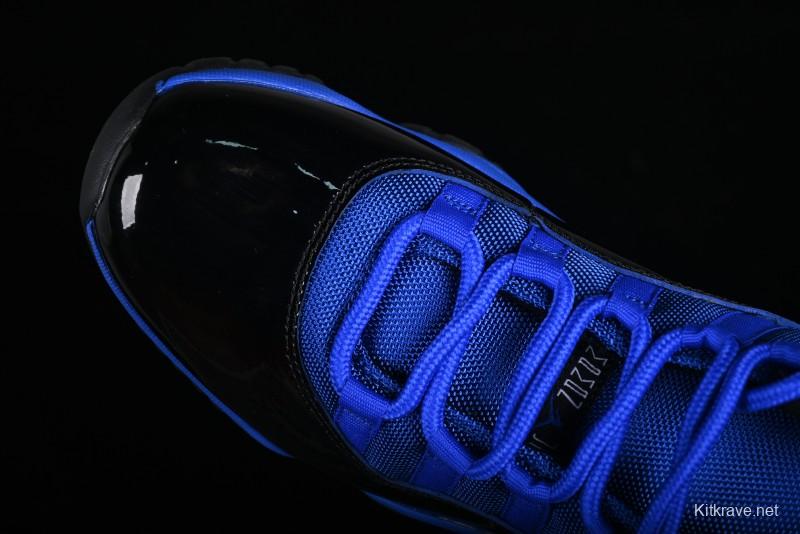 Nike Air Jordan 11 Retro High Top Basketball Shoes in Black and Blue - CT8012-400