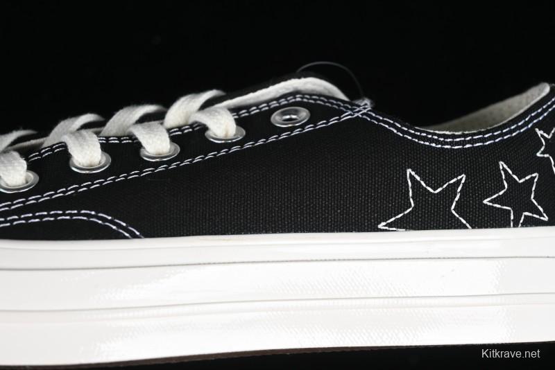 Converse Chuck 70 SNL Low Top Canvas Sneakers with Star Embroidery and Metal Studs - A11612C