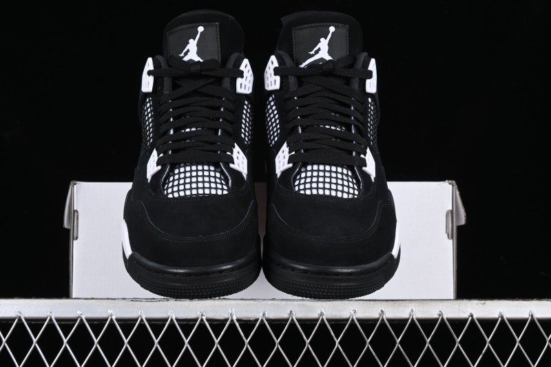 Nike Air Jordan 4 Retro White Thunder Basketball Shoes - FQ8138-001