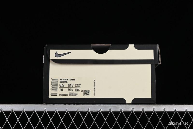 Nike Air Force 1'07 Low "Keep Fresh" Casual Sneakers in Dark Gray with Small Swoosh - BM2023-105