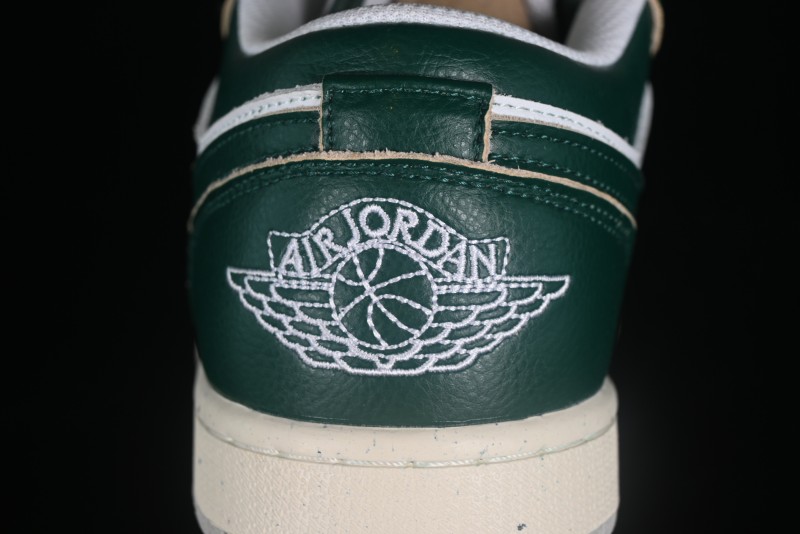 Nike Air Jordan 1 Low AJ1 White Green Low Top Casual Sneakers - FQ7687-300