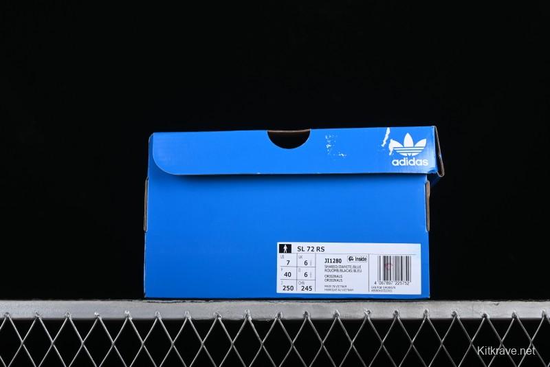 Adidas Originals SL 72 RS Retro Running Shoes with Ecotex Tongue and EVA Midsole - JI1280