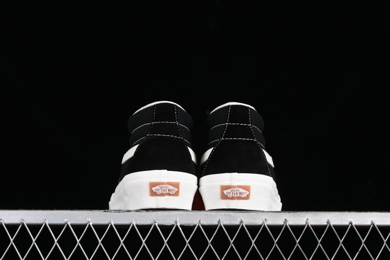 Vans SK8-Hi VR3 Eco-Friendly Black & White Mid-Top Classic Casual Canvas Shoes - VN0A4UWIVNE