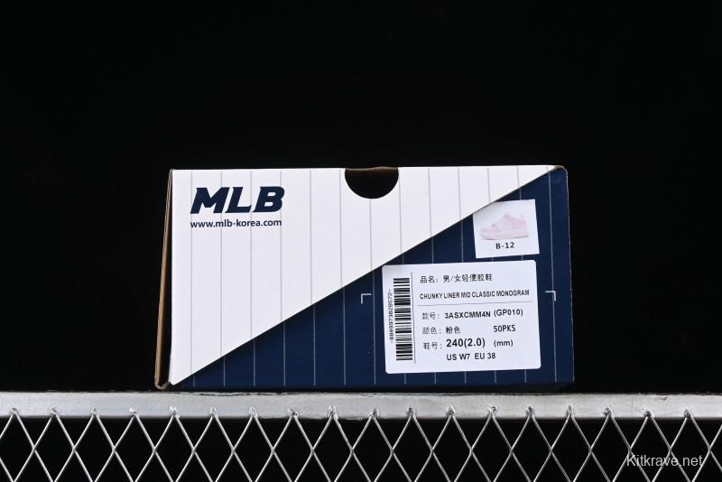 New York Yankees MLB Chunky Liner Lightweight Platform Sneakers with 6cm Height Increase - 3ASXCMM4N50PKS