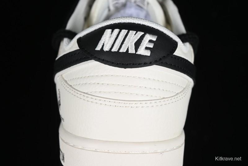 Nike SB Dunk Low LV Collaboration - Lamborghini Strap White Black Hook Anniversary High-End Custom Low-Top Casual Sneakers - SJ2068-261