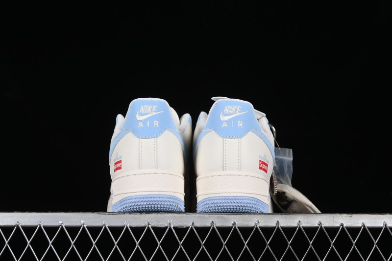 Nike Air Force 1 '07 Low Supreme Stone Island Collaboration - Sky Blue Casual Sneakers - BB9599-205