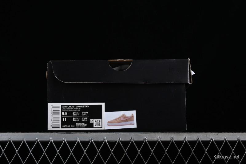 Nike Air Force 1 '07 Low Casual Sneakers with Full-Length Air Cushion - 845053-201