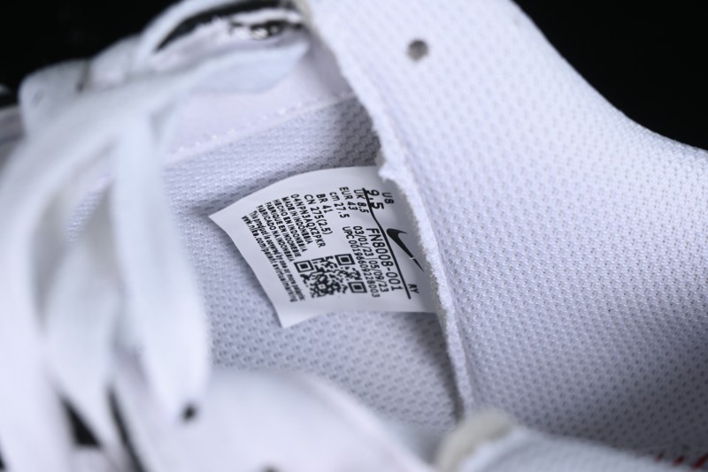 Nike Air Force 1 '07 Low White Black Blue Color Block Casual Sneakers - FN8008-001