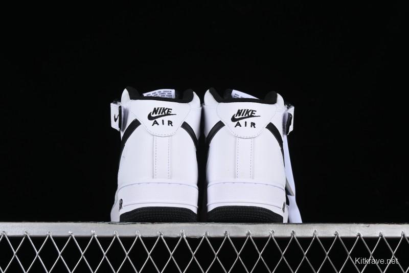 Nike Air Force 1 '07 Mid Casual Sneakers in White/Black - DV0806-101