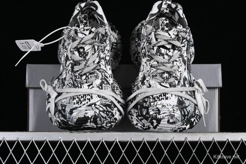 Balenciaga Phantom Sneaker Graffiti Running Shoes - W2RG39010