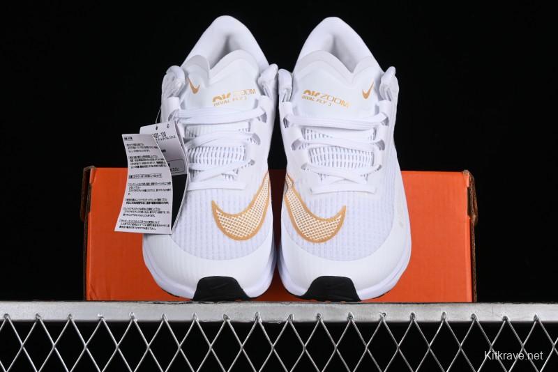 Nike Zoom Rival Fly 3 Lightweight Fabric Comfortable Cushioned Anti-Slip Low-Top Casual Running Shoes - CT2405-100