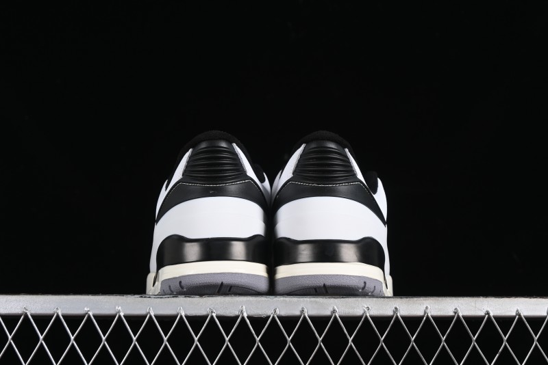 Nike Air Jordan 2/3 Retro Low Top Basketball Shoes in White/Black/Sail/Cement Grey - FD0383-100