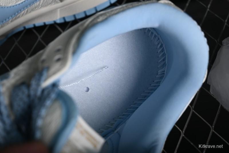 Nike SB Dunk Low Gucci Collaboration - Beige & Light Blue Crochet Fabric Anniversary High-End Custom Low-Top Casual Skate Shoes - DQ1098-376