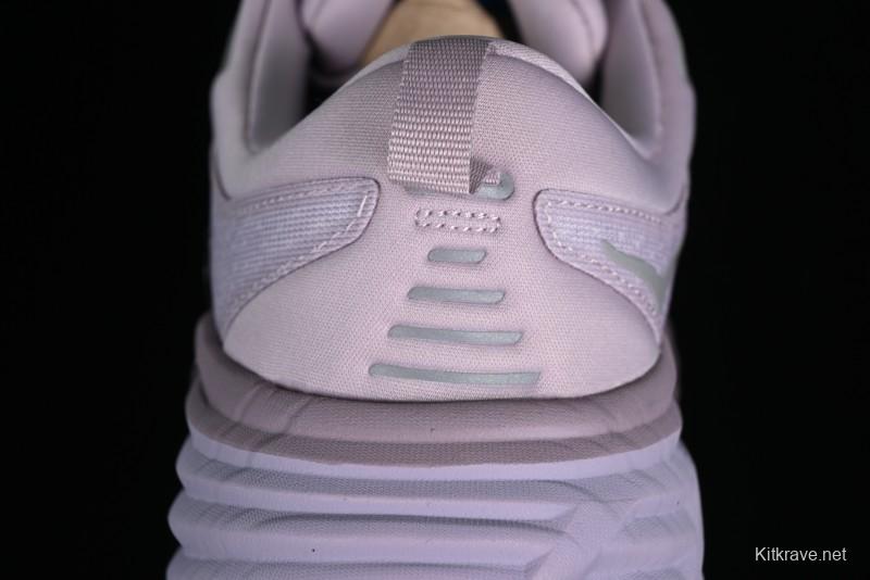 HOKA ONE ONE Bondi 8 Performance Cushion Running Shoes with Enhanced Support - 1127952 LMEL