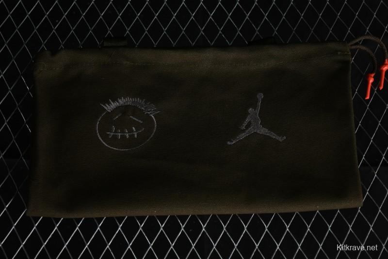 Nike Travis Scott x Jordan Cut The Check AJ1 Basketball Shoes with Velcro Design - FZ8117-200