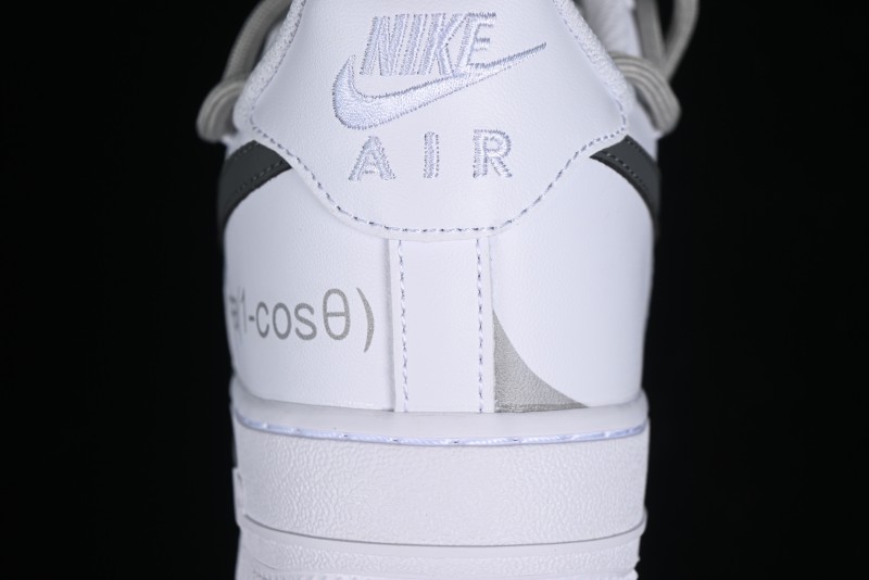 Nike Air Force 1 '07 Low Spray Paint White Grey Strap Low-Top Casual Sneakers - ZH0316-017