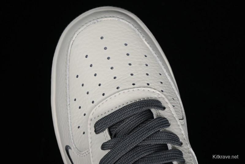 Nike Air Force 1'07 Low "Keep Fresh" Casual Sneakers in Dark Gray with Small Swoosh - BM2023-105