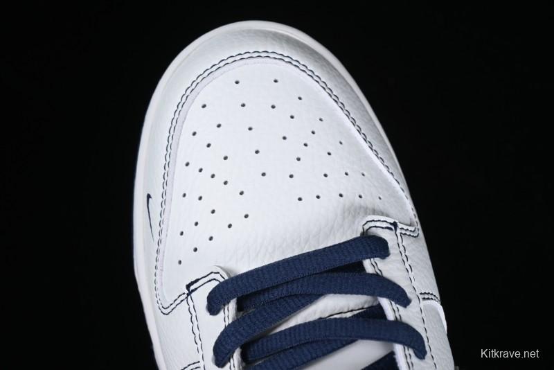 Nike Supreme x SB Dunk Low Collaboration - Navy Blue Anniversary High-End Custom Low-Top Casual Skate Shoes - DY1503-005