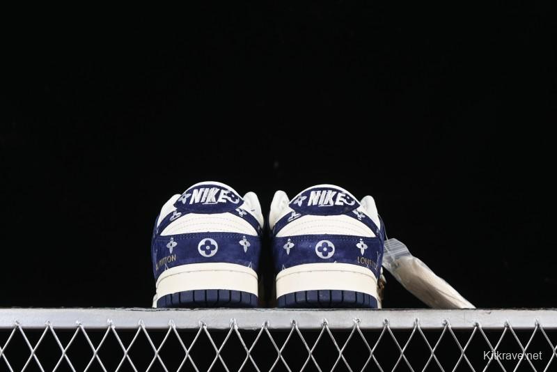 Nike SB Dunk Low LV Collaboration Anniversary Customized Low-Top Casual Sneakers - XD6188-029