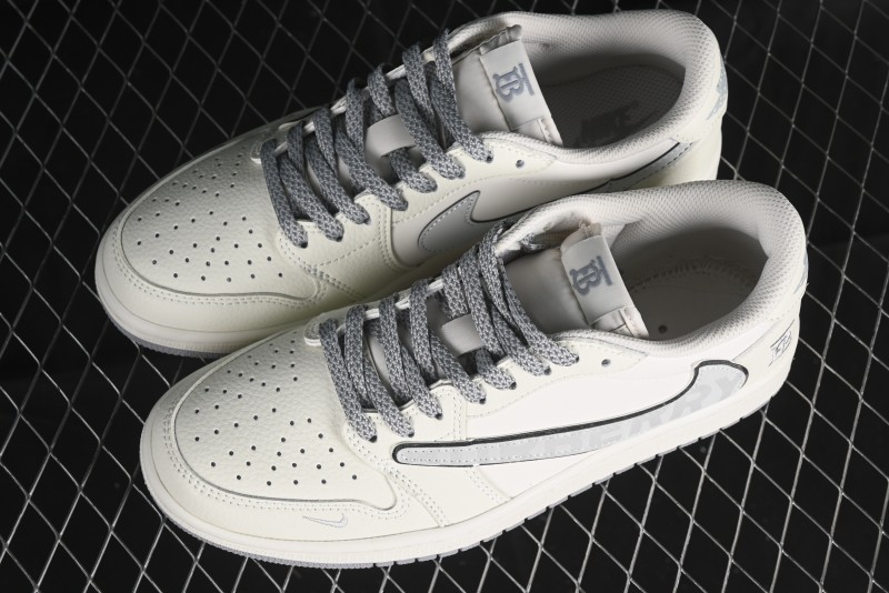 Nike Travis Scott x Fragment Design x Air Jordan 1 Low OG SP AJ1 Low Top Casual Sneakers - DM7866-022