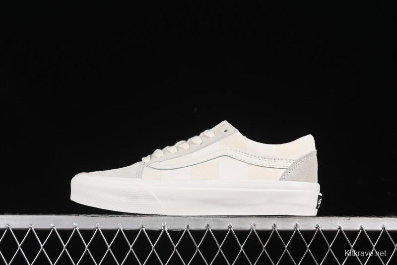 Vans Old Skool Checkerboard Low-Top Retro Skate Shoes - VN000D3ED02