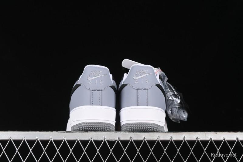 Nike Air Force 1 '07 Low Casual Sneakers in Black, White, and Gray - FB7162-081