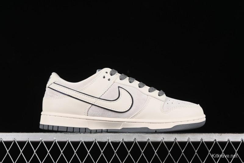 Nike SB Dunk Low The North Face Collaboration - Cement Grey Pig Anniversary High-End Custom Low-Top Casual Skate Shoes - XX2025-326