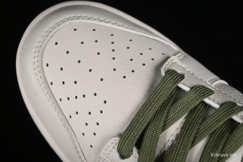 Nike SB Dunk Low NOCTA Anniversary Customized Low-Top Casual Sneakers with White and Green Swoosh - DQ1098-388