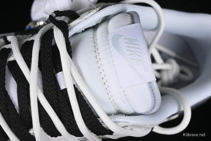 Nike Dunk Low CNY Year of the Dragon Limited Edition SB Lace-Up Casual Sneakers with Silver-White Design - DV0831-101