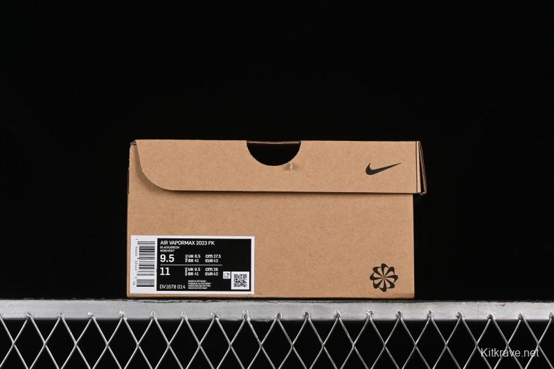 Nike Vapormax 2023 Flyknit Breathable Casual Running Shoes with Full-Length Air Cushion - DV1678-014