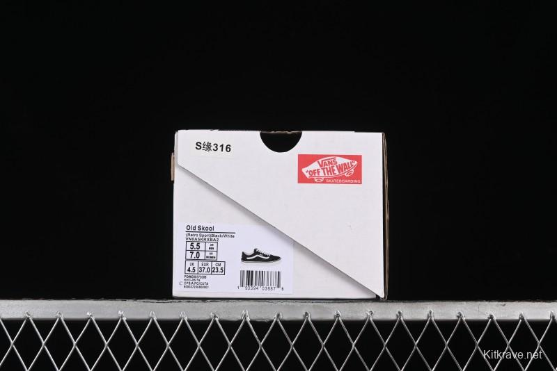 Vans Old Skool Low-Top Retro Skate Shoes in Black & White - VN0A5KRXBA2