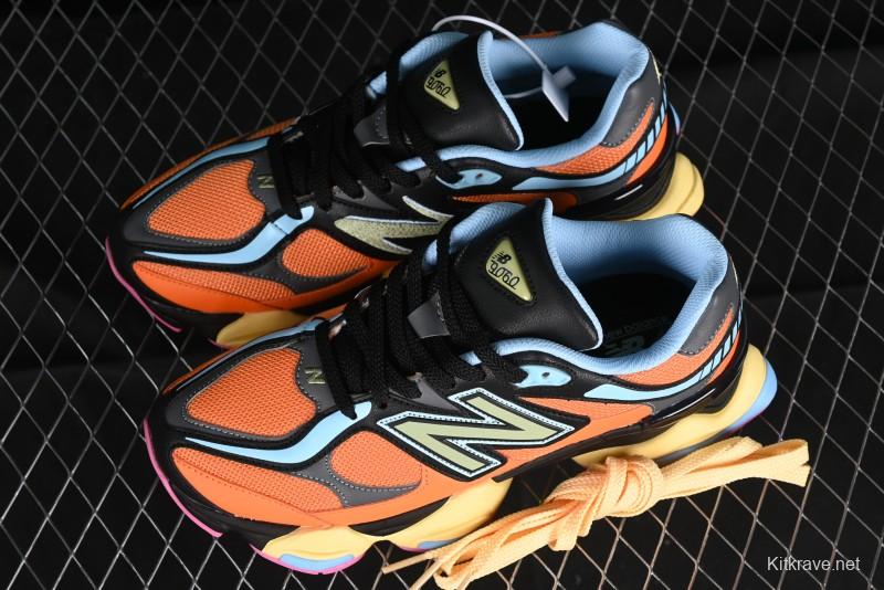 Joe Freshgoods x New Balance 9060 Retro Casual Running Sneakers with ABZORB Cushioning - U9060GB