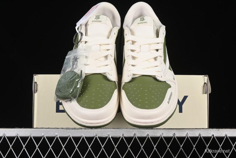 Nike Travis Scott x Fragment Design x Air Jordan 1 Low OG SP AJ1 Cultural Casual Sneakers - BB6588-311