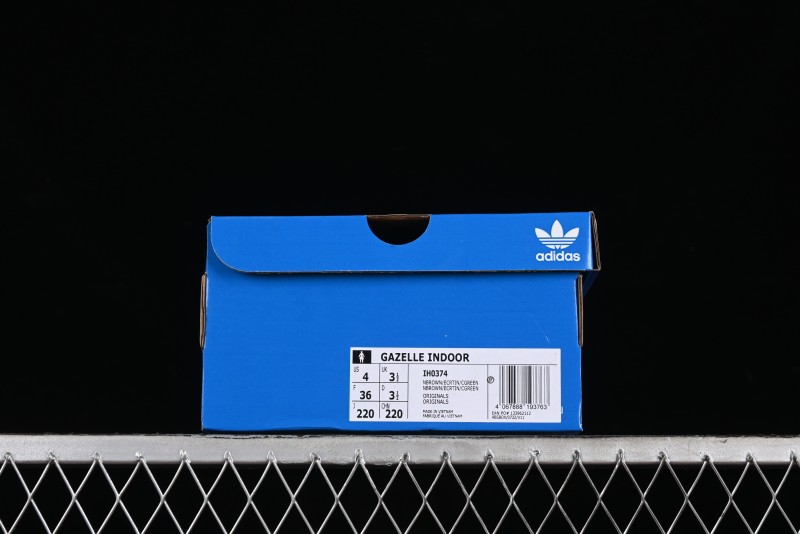 Adidas Originals Gazelle Indoor IH0374 Clover Retro Casual Slip-Resistant Wear-Resistant Low-Top Sneakers - IH0374