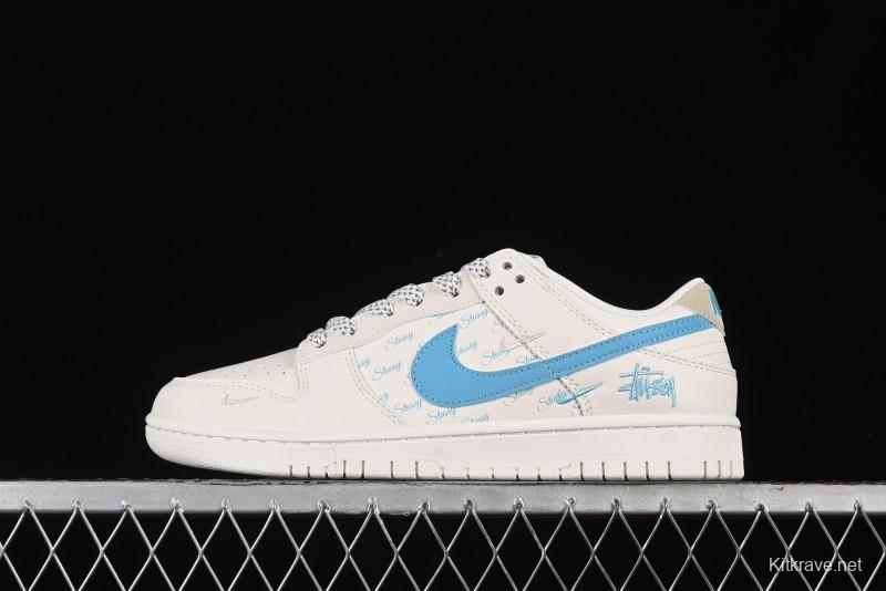 Nike SB Dunk Low Stussy Anniversary Custom Low-Top Casual Skate Shoes - SJ2068-281