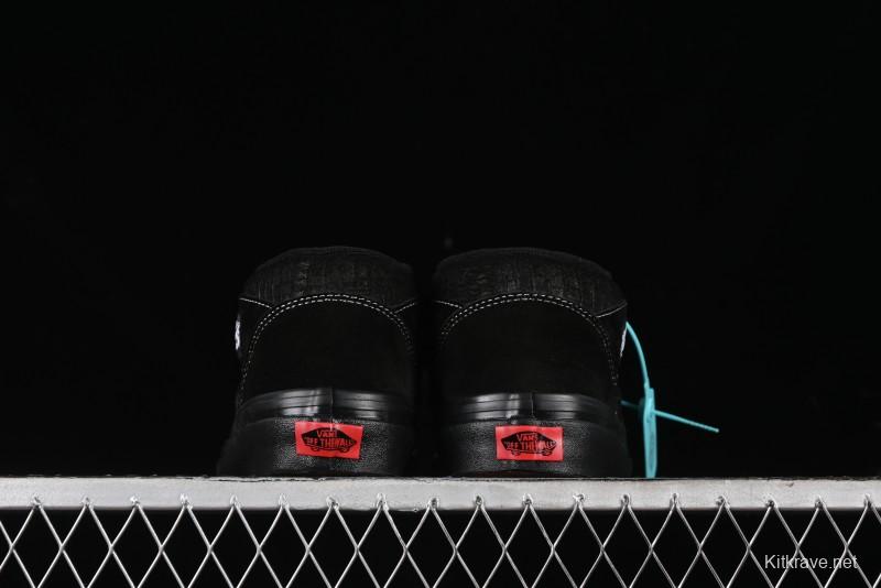 Vans Half Cab 33 DX Black Knight Anaheim Classic Retro Skate Shoes - VN0A5KX6BKA