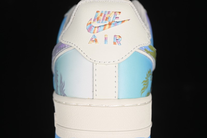 Nike Air Force 1 '07 Low Casual Sneakers "Crystal Dragon Palace" - DB3301-303
