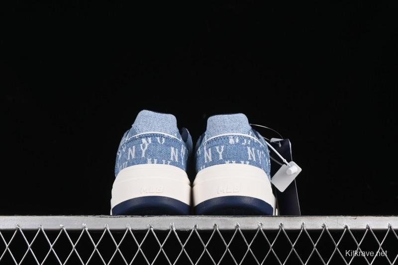 New York Yankees MLB Chunky Liner Denim Basic Platform Sandals - 3ASXCDC4N50BLS