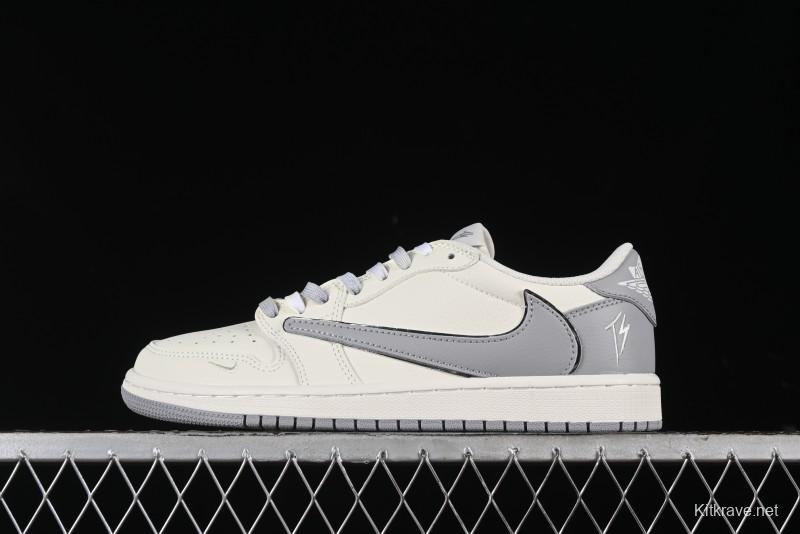 Nike Travis Scott x Fragment Design x Air Jordan 1 Low OG SP AJ1 Collaboration Sneakers - DM7866-021