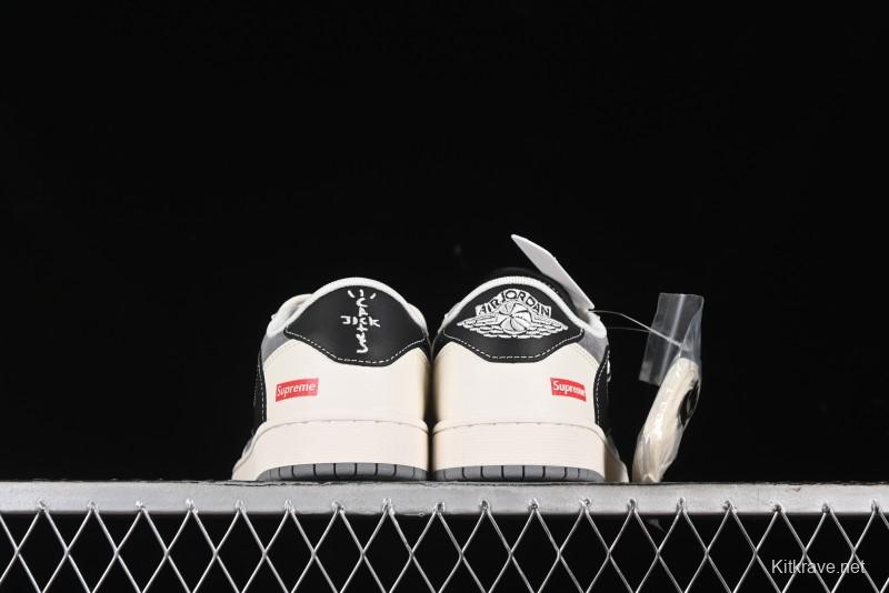 Nike Travis Scott x Fragment Design x Air Jordan 1 Low OG SP AJ1 Supreme Collaboration - SJ0086-132