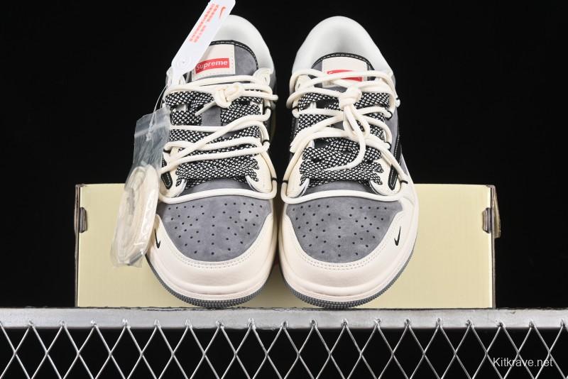 Nike Travis Scott x Fragment Design x Air Jordan 1 Low OG SP AJ1 Supreme Collaboration - SJ0086-132