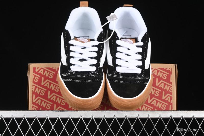 Vans Knu Skool Low Top Retro Casual Vulcanized Skate Shoes with Chunky Tongue - VN0009QCCJI