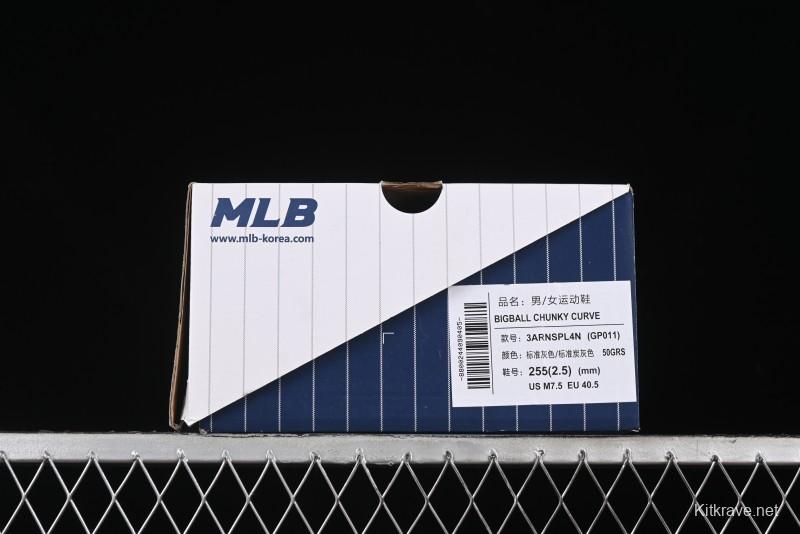 New York Yankees MLB Bigball Chunky Curve Thick Sole Casual Sneakers - 3ARNSPL4N50GRS