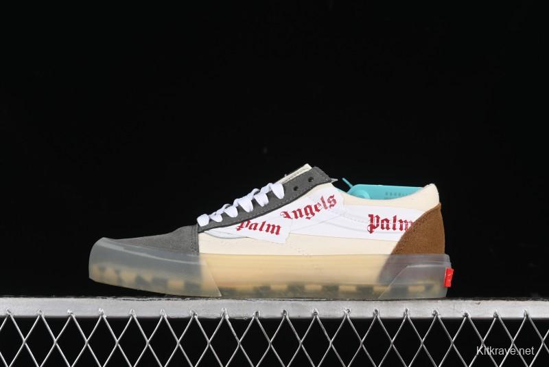 Vans Classics Knu Skool Low-Top Casual Sneakers with White Suede and Gum Sole - VN000CRPGRN