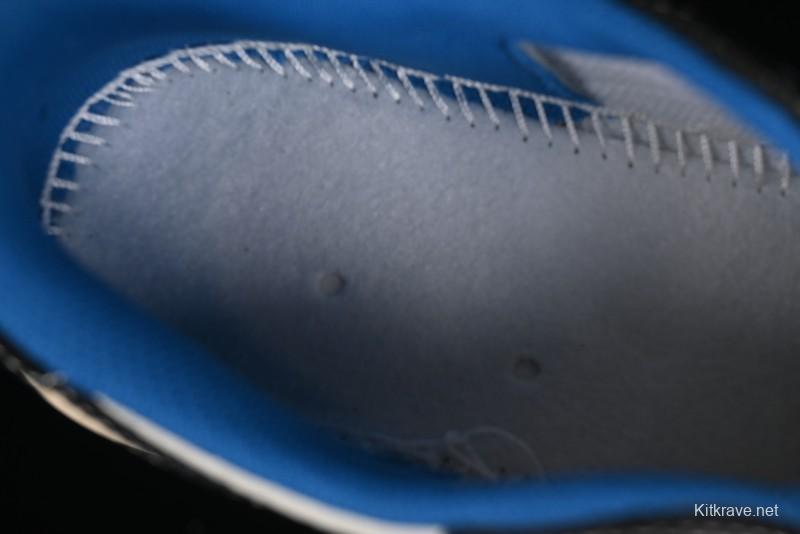 Nike Travis Scott x Fragment Design x Air Jordan 1 Low OG SP AJ1 Bape Collaboration - Crocodile Leather Black White Blue Low Top Casual Sneakers - XZ2828-001